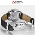 CARNIVAL 8659 automatische mechanische schweiz marke männer armbanduhren mode luxus lederband uhr